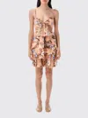Zimmermann Coco Printed Cotton Mini Dress In Multi