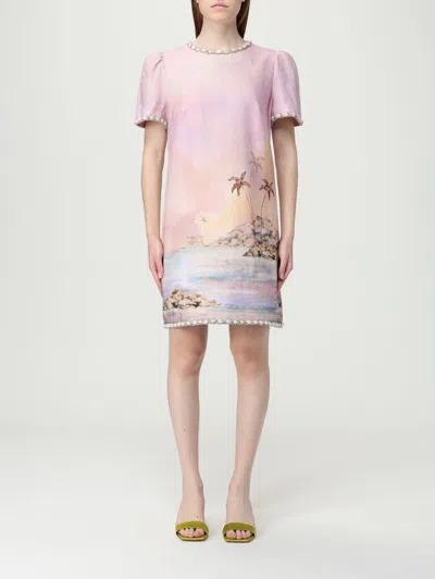 Zimmermann Dress  Woman Color Violet In Pink