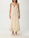 Zimmermann Embroidered Dress Coco In Neutral