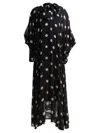 Zimmermann Womens Black Cream Dot Crush Billow Polka-dot Stretch-recycled-polyester Midi Dress