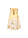 Zimmermann Balance Printed Linen-blend Mini Dress