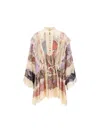 Zimmermann Rhiannon Billow Long Sleeve Lace Trim Minidress In Neutral