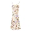 Zimmermann Coco Bow-detail Floral Linen Midi Dress