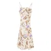 Zimmermann Coco Bow-detail Floral Linen Midi Dress