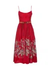 Zimmermann Rhiannon Belted Paisley-print Cotton-voile Midi Dress