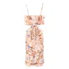 Zimmermann Coco Floral Cotton Minidress In Pink