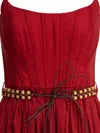 Zimmermann Rhiannon Cotton Corset Midi Dress In Brown