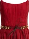 Zimmermann Rhiannon Cotton Corset Midi Dress In Brown