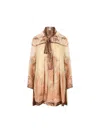 Zimmermann Hypnotic Paisley-print Tied-neck Dress In Neutral