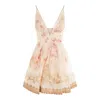 Zimmermann Hypnotic V-neck Mini Dress