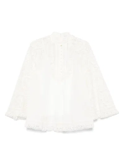 Zimmermann Dresses Beige In White