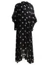Zimmermann Womens Black Cream Dot Crush Billow Polka-dot Stretch-recycled-polyester Midi Dress