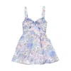 Zimmermann Rebellion Mini Dress In Blue
