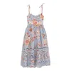 Zimmermann Blue Printed Dress In Blue