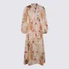 Zimmermann Dresses Cream Palm Floral In Multi