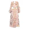 Zimmermann Daylight Billow Ruffled Cutout-detail Floral-print Maxi Dress In Multi