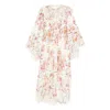 Zimmermann Awaken Embroidered Yoke Midi Dress In Multi