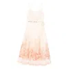 Zimmermann The Wanderlust Print Midi Dress In Neutral
