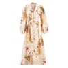 Zimmermann Ascension Printed Linen Dress In Multi