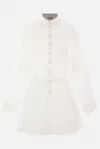 Zimmermann Cream-colored Lace Shirt Dress Women In White