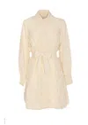 Zimmermann Waist Belt Lace Detail Mini Dress In White