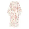 Zimmermann Awaken Embroidered Yoke Midi Dress In Multi