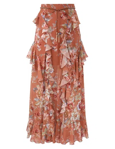 Zimmermann E26 Skirt In Terracotta