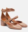 Zimmermann Eddie 55 Leather Mary Jane Pumps In Sand