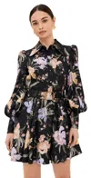 Zimmermann Eden Belted Flip Mini Dress In Iris Sherbert In Iris Sherbet