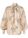 Zimmermann Eden Blouse In Neutrals