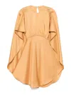Zimmermann 'eden' Mini Cape Dress In Yellow
