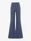 Zimmermann Belt-loop Bell Bottoms In Blue