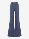 Zimmermann Belt-loop Bell Bottoms In Closes With A Rear Zipper