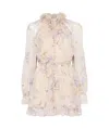 Zimmermann Eden Flutter Playsuit In Nude