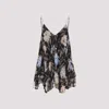 Zimmermann Eden Floral Print Handkerchief Top In Black Inca Lily