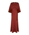 Zimmermann Women's Maxi Dress Eden With Cape Sleeves In Red