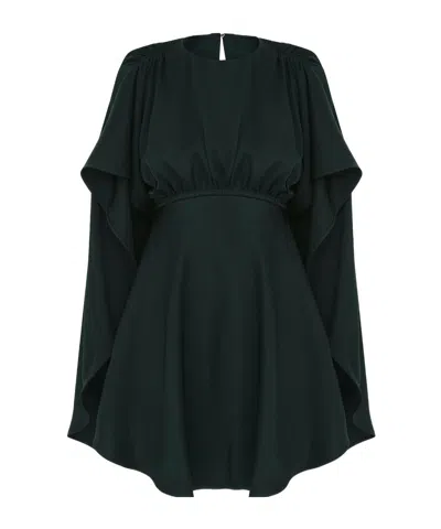 Zimmermann Flared Eden Dress With Draped In Green