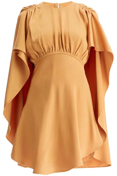 Zimmermann 'eden' Mini Cape Dress Women In Yellow