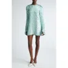 Zimmermann Eden Sequined Silk Mini Dress In Mint