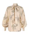 Zimmermann Eden Blouse In Nude