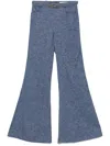 Zimmermann Belt-loop Bell Bottoms In Blue
