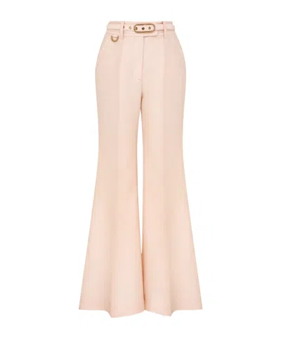 Zimmermann Eden Trousers In Nude