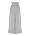 Zimmermann Illustration Paperbag Pants In Gray