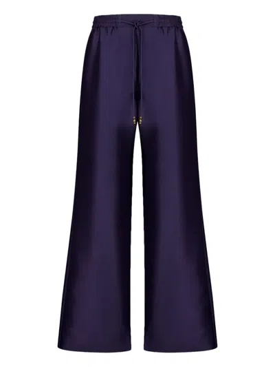 Zimmermann Elastic-waist Trousers In Blue