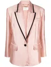 Zimmermann Matchmaker Wool-silk Tuxedo Jacket In Tan