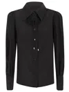 Zimmermann Blouson Shirt In Black In Black