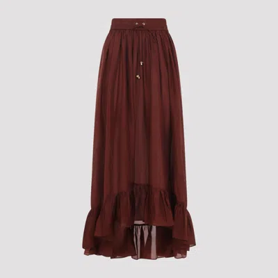 Zimmermann Elegant Maxi Skirt For Women In Red