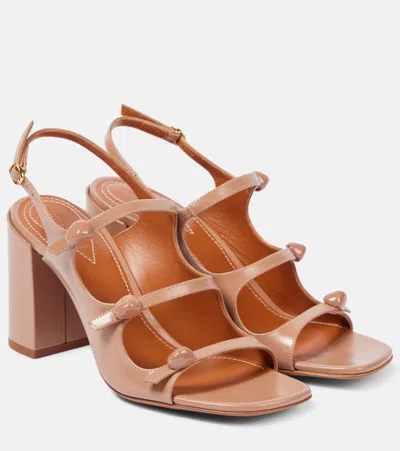 Zimmermann Eliot 85 Leather Sandals In Beige