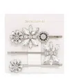 Zimmermann Embellished Crystal Hair Slides In Silver
