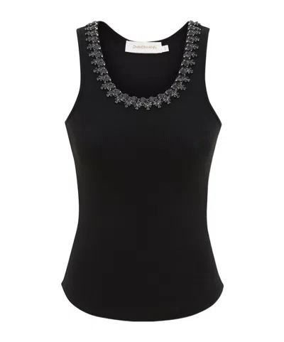 Zimmermann Embellished Tank In Black
